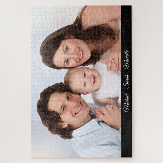 あなたの写真名テンプレートラージジグソーパズル ジグソーパズル (縦)