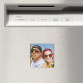 あなたの写真旅行先かわいいカップルを追加 マグネット (インサイチュ (食洗機))