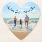 あなたの写真紙コースターとカスタム文字 ペーパーコースター (正面)