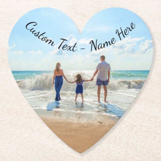 あなたの写真紙コースターとカスタム文字 ペーパーコースター (正面)