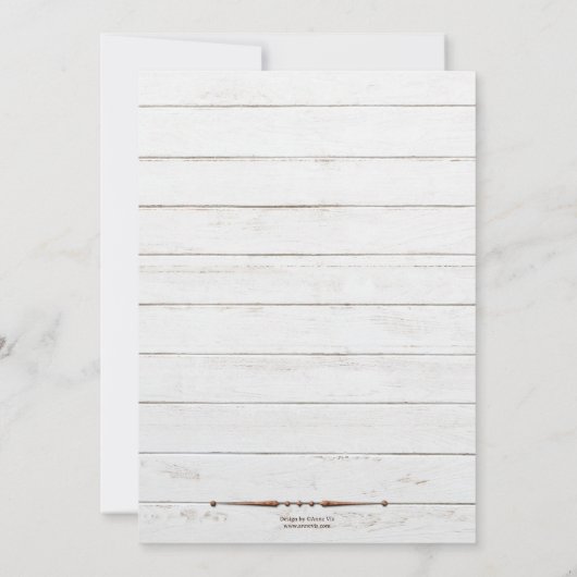 あなたの写真素朴イースターバブルとブランチ 招待状 (裏面)