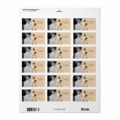 あなたの写真結婚のヴィンテージかご珊瑚礁ダマスク ラベル (フルシート)