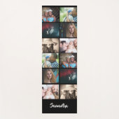 あなたの写真6コラージュDIY家族の友人の名前 ヨガマット (正面)