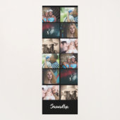 あなたの写真6コラージュDIY家族の友人の名前 ヨガマット (裏面)