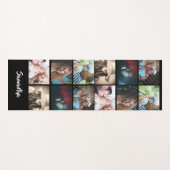 あなたの写真6コラージュDIY家族の友人の名前 ヨガマット (正面(横))