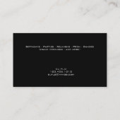 "あなたの写真"のレトロのカセットテープDJの名刺 名刺 (裏面)