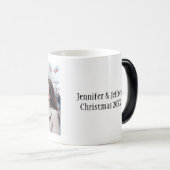 あなたの写真|は変形させる|のユニークなギフトを個人化します モーフィングマグカップ (正面右)