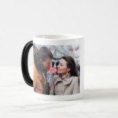 あなたの写真|は変形させる|のユニークなギフトを個人化します モーフィングマグカップ (正面左)