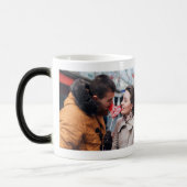 あなたの写真|は変形させる|のユニークなギフトを個人化します モーフィングマグカップ (左)