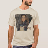 あなたの写真 アーカンソー州の形Tシャツ Tシャツ (正面)