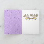 あなたの写真-イースターエッグのクッキー--を加えて下さい シーズンカード (内部)