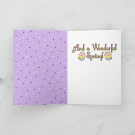 あなたの写真-イースターエッグのクッキー--を加えて下さい シーズンカード (内部)