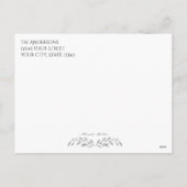 あなたの写真 クリスマスの葉と実 シーズンポストカード (裏面)