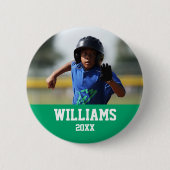 あなたの写真-スポーツチーム--を加えて下さい 缶バッジ (正面)