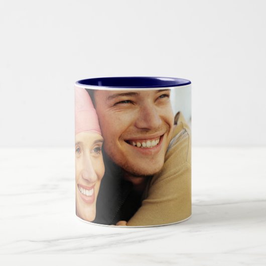 あなたの写真 ツートーンマグカップ (中央)