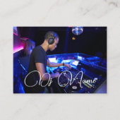 あなたの写真 テクノミュージック DJ 名刺 (正面)
