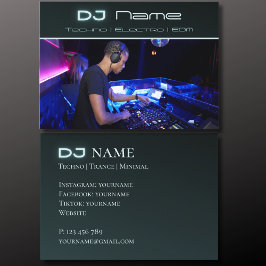 あなたの写真 テクノミュージック DJ 名刺