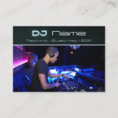 あなたの写真 テクノミュージック DJ 名刺 (正面)