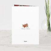 あなたの写真   プライドの森の鹿の角のクリスマス シーズンカード (裏面)