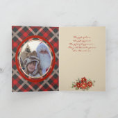 あなたの写真   プライドの森の鹿の角のクリスマス シーズンカード (内部)