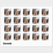 あなたの写真 メッセージ ファン レトロ コミックブック ポップアート スクエアシール (シート)
