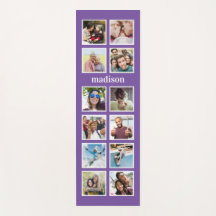 あなたの写真、名前及び色のヨガのマット