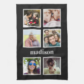 あなたの写真、名前及び色の台所タオル キッチンタオル (縦)