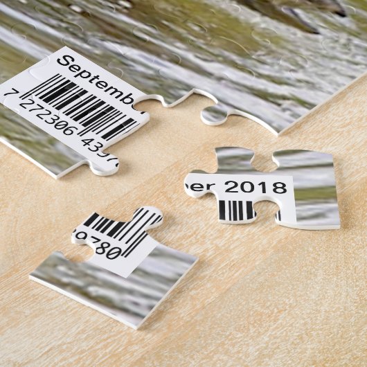 あなたの写真、文字おもしろい偽の魚釣り雑誌の表紙、 ジグソーパズル (側面)