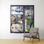 あなたの写真、文字及び色のカスタムのタペストリー タペストリー (インサイチュ)