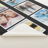 あなたの写真、文字及び色のフリースブランケット シェルパブランケット (3/4)