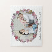 あなたの写真&文字/フローラバラフラワーズリース ジグソーパズル (縦)