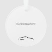 あなたの写真-日産350Z --を加えて下さい オーナメント (裏面)