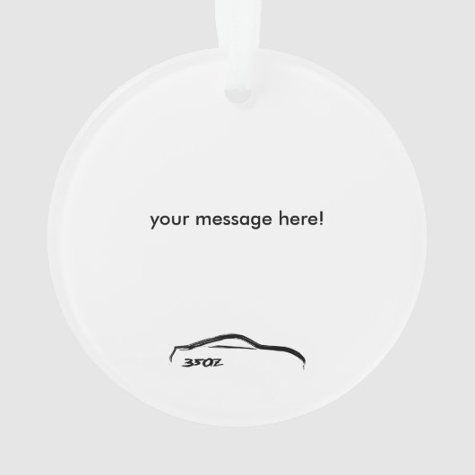 あなたの写真-日産350Z --を加えて下さい オーナメント