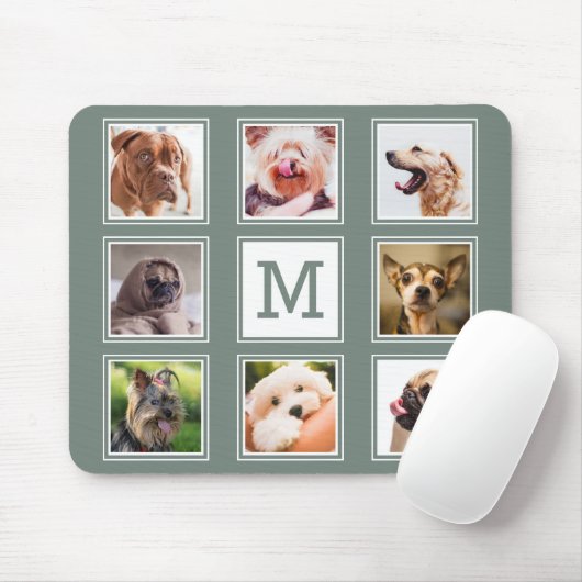 あなたの写真/犬カスタムのモノグラムパッド マウスパッド (マウス)