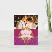 「あなたの写真」結婚象の「感謝してい」カード サンキューカード (正面)