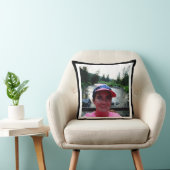 あなたの写真， 10フォトインスタグラムコラージブラックフレーム クッション (椅子)