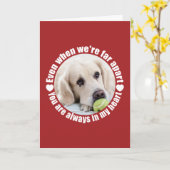 あなたの写真Far Apart Loveグリーティングカード カード (黄色い花)