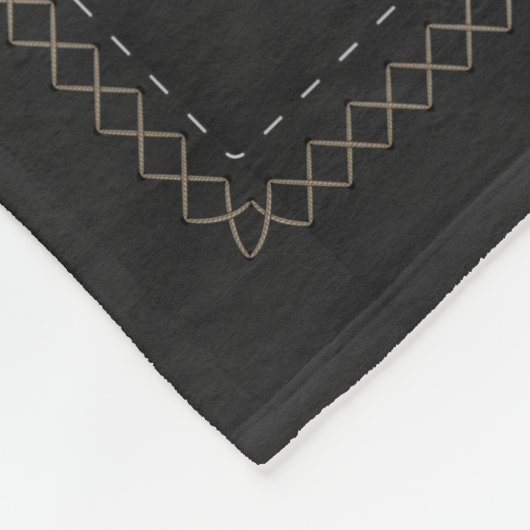 あなたの写真Malinois -ベルギーの羊飼い--を加えて下さい フリースブランケット (角)