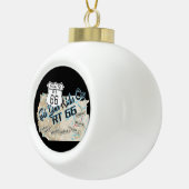 あなたの写真rt 66のオーナメント2を加えて下さい セラミックボールオーナメント (右)