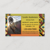 あなたの写真Tribal Shamanic Healing Business Card 名刺 (裏面)