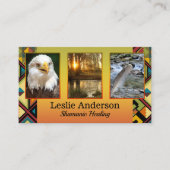 あなたの写真Tribal Shamanic Healing Business Card 名刺 (正面)