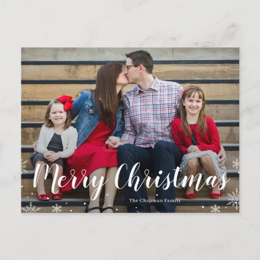 あなたの冬の挨拶ホリデーポストカード シーズンポストカード (正面)