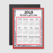 あなたの冷却装置のための2018のカレンダーのマグネティック・カード (正面/裏面)