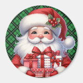 あなたの冷蔵庫のための可愛いサンタクリスマス マグネット (正面)