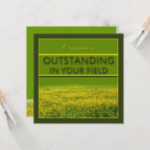 あなたの分野-お祝いで顕著 カード (正面/裏面インサイチュ)