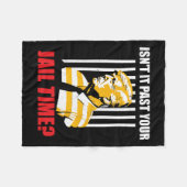 あなたの刑期は過ぎ去った、面白い、皮肉な、反トランプ フリースブランケット (正面(横))