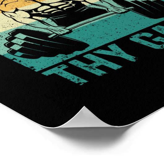 あなたの利益になることは許されたイエスボディビル ポスター (角)