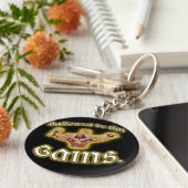 「あなたの利益を許された」キーチェーン キーホルダー (側面)