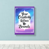 あなたの創造性は限界を知らないオプション2 キャンバスプリント (インサイチュ (ウッドフロア))