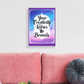 あなたの創造性は限界を知らないオプション2 キャンバスプリント (インサイチュ (リビング))